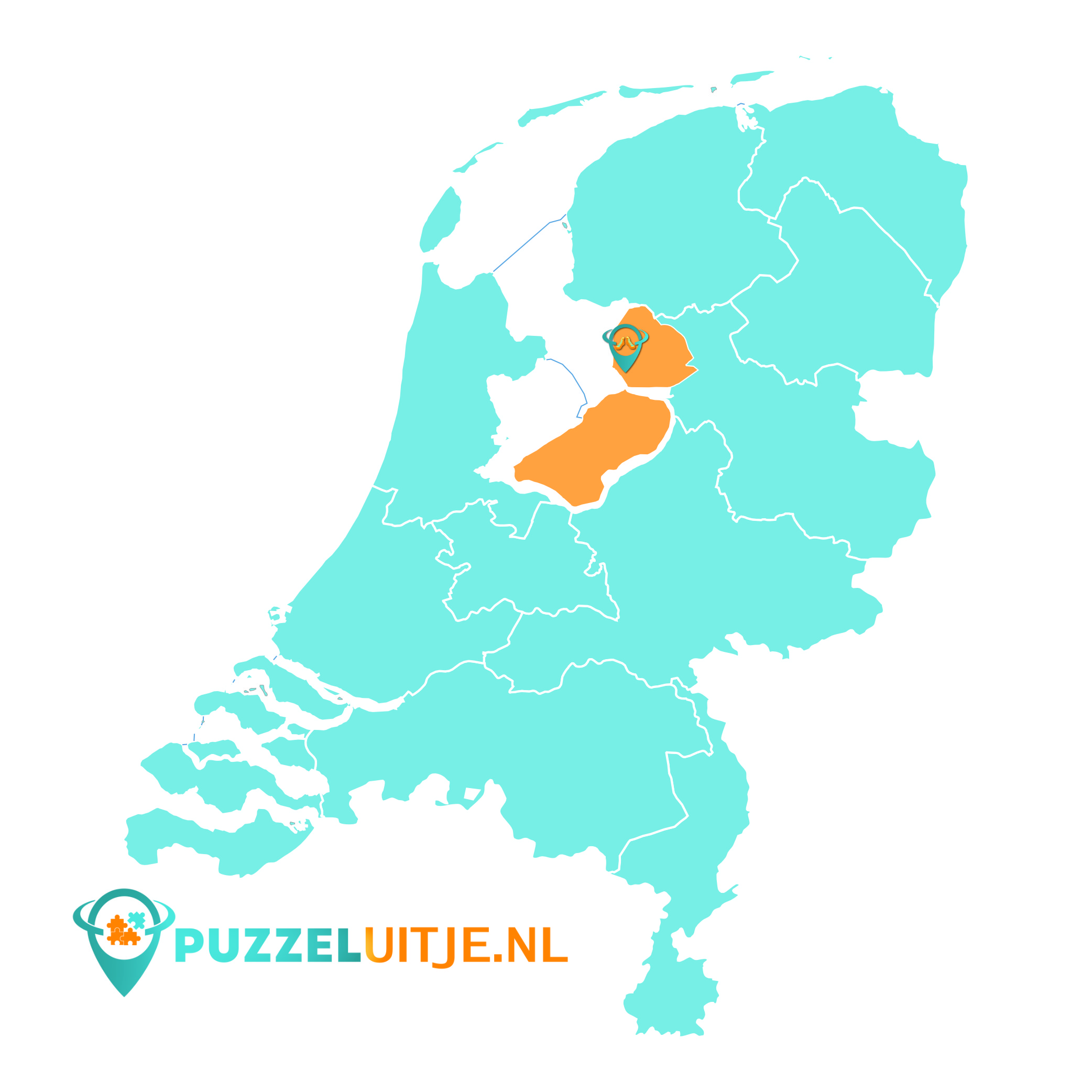 urk wandelpuzzeltocht kaart nederland